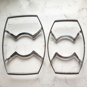 Vintage Retro MCM Corningware Metal Trivets for Casserole Dishes, set of Two